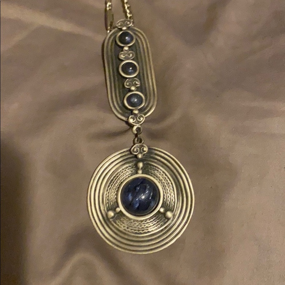 Indian moon stone tribal necklace